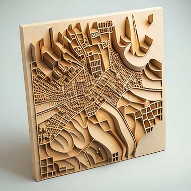 3D model Smart City Plan game (STL)